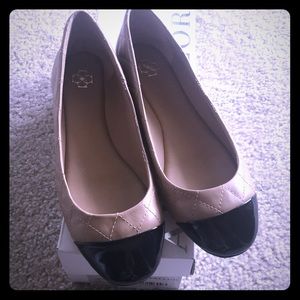 Ann Taylor Quilted Leather Ballet Flats